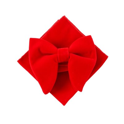 Modni set velikih leptir mašna od baršuna Žene Muškarci Jednobojna leptir mašna Vjenčani smoking Mladoženja Prevelike leptir mašne Kravate s četvrtastim džepovima Dugmad za manžete