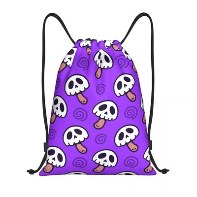 Geantă personalizată cu ciuperci magice psihedelice imprimate lavă cu șnur Femei bărbați Rucsac de depozitare sport ușor pentru sală