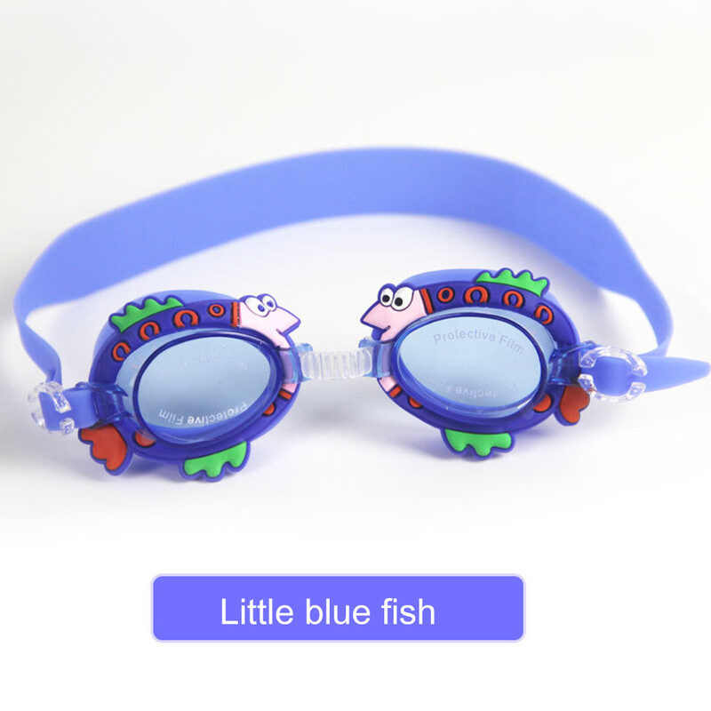 Ochelari de înot pentru copii Ochelari de înot Ochelari de soare cu protecție UV anti-aburire Mască de antrenament pentru copii Huse pentru ochelari Albină Crab Broască Pește