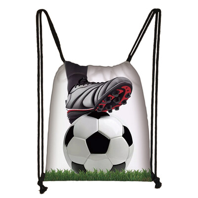 Geantă cu șnur cu imprimeu pentru fotbal/fotbal, geantă de depozitare la modă pentru bărbați, rucsac casual, genți de călătorie, cadou