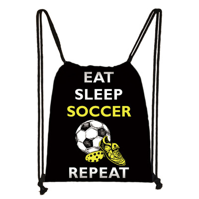 Geantă cu șnur cu imprimeu pentru fotbal/fotbal, geantă de depozitare la modă pentru bărbați, rucsac casual, genți de călătorie, cadou