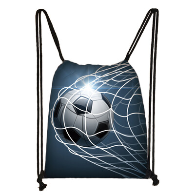 Geantă cu șnur cu imprimeu pentru fotbal/fotbal, geantă de depozitare la modă pentru bărbați, rucsac casual, genți de călătorie, cadou