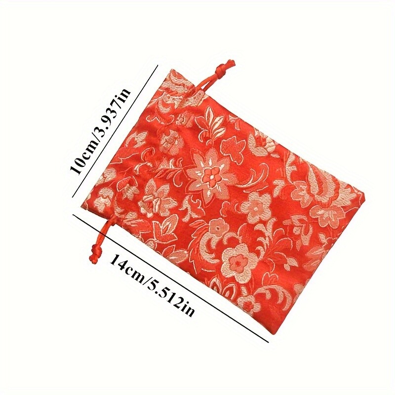 6 bucăți brocart jacquard curea cu șnur geanta de brocart saci de binecuvântare brățară colier geantă din pânză Buddha margele de bijuterii pungi de depozitare