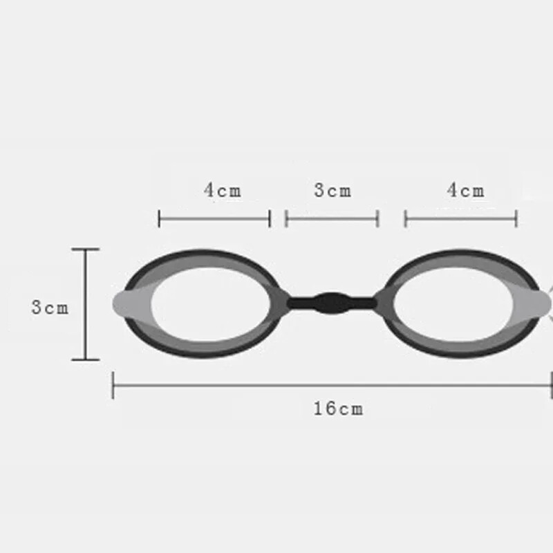 Ochelari de înot anti-ceață anti-ultraviolete oglindă plată de înaltă definiție adulți băieți fete silicon Ajustabile fără reținere