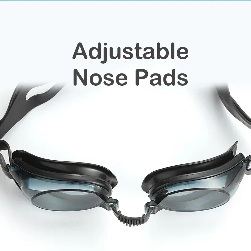 Ochelari de înot anti-ceață anti-ultraviolete oglindă plată de înaltă definiție adulți băieți fete silicon Ajustabile fără reținere