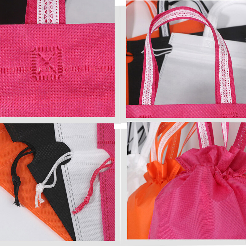 Geantă portabilă de pantofi nețesută, rezistentă la praf, geantă de mediu cu șnur dublu, genți de cumpărături, genți de sport, ambalaj organizator reutilizabil