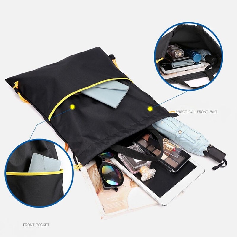 Āra ūdensnecaurlaidīga neilona mugursoma aukliņu soma vīriešu modes glabāšanas soma Ceļojumu sporta aukliņu kabata viegla mugursoma