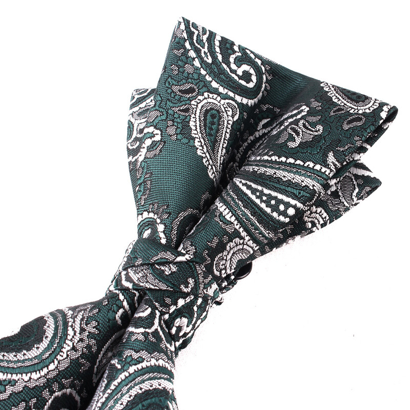 Мъжка официална тъкана папийонка Класически пейсли папийонки за подаръци за младоженеца за сватбено тържество