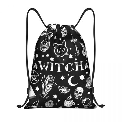 Персонализирана раница Raven Rage Drawstring Sports Gym Bag for Women Men Halloween Witch Gothic Scary Crow Training Sackpack