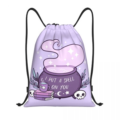 Персонализирана раница Raven Rage Drawstring Sports Gym Bag for Women Men Halloween Witch Gothic Scary Crow Training Sackpack