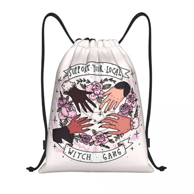 Персонализирана раница Raven Rage Drawstring Sports Gym Bag for Women Men Halloween Witch Gothic Scary Crow Training Sackpack