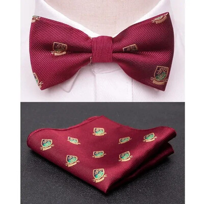 Nove klasične crne jacquard leptir-mašne za muškarce, cvjetna leptir-mašna s paisleyjem, komplet odijela s četvrtastim džepovima za vjenčanje, karirani jednobojni leptir