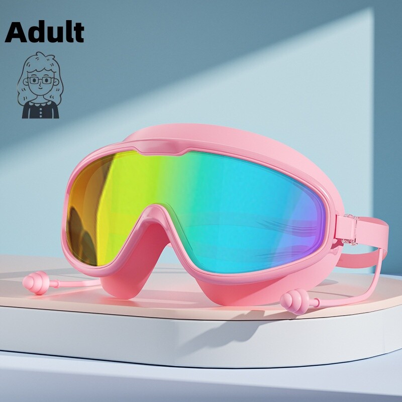 Ochelari de înot cu ochelari de scufundări profesionali de înaltă definiție, impermeabili și anti-aburire, pentru adulți, băieți și fete, sport de înot