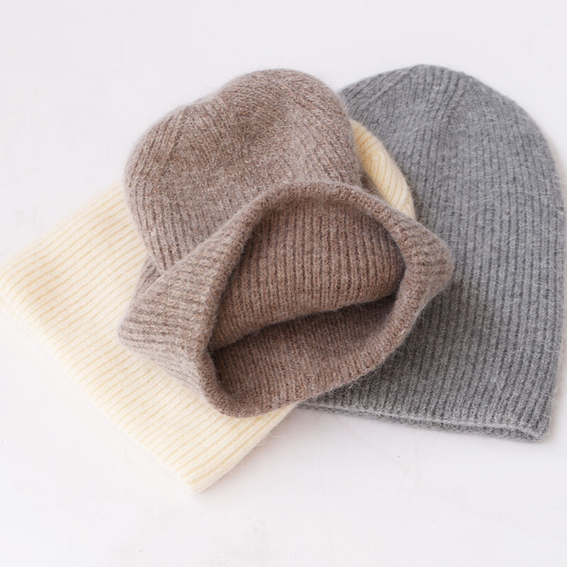 2024 topla boja Debela i topla skijaška kapa Pleteni pulover sa zečjom dlakom Vunene kape Muške kape Pletene ženske zimske kape Veleprodaja