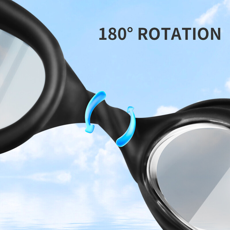 Ochelari de înot anti-ceață profesionali pentru adulți cu lentile HD cu unghi larg pentru PC, ochelari de înot reglabili, impermeabili