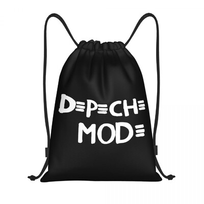 Geantă electronică personalizată Rock Depeche Cool Mode, cu șnur, pentru femei, bărbați, pliabilă, pentru sport, pentru gimnastică, pentru cumpărături, pentru depozitare.