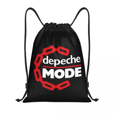Geantă electronică personalizată Rock Depeche Cool Mode, cu șnur, pentru femei, bărbați, pliabilă, pentru sport, pentru gimnastică, pentru cumpărături, pentru depozitare.