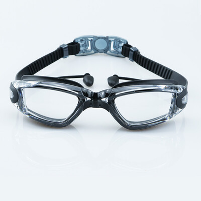 Peldbrilles Crystal Clear PC lēcas Anti-Miglas UV aizsardzība Ūdensizturīgs vīriešiem Sievietēm Jaunatnei Niršana un peldēšana baseinā