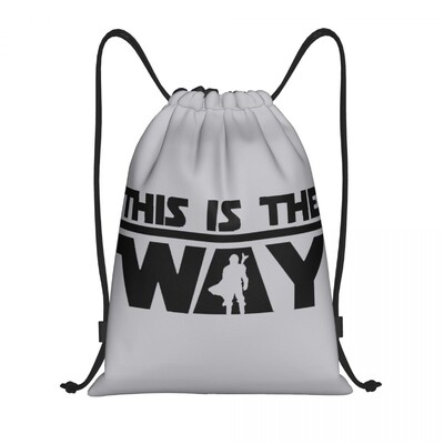 Rucsac personalizat cu șnur Femei Bărbați Sală de sport Rucsac pliabil Mandalorians Cască Reflecție Fan pentru cumpărături Geantă