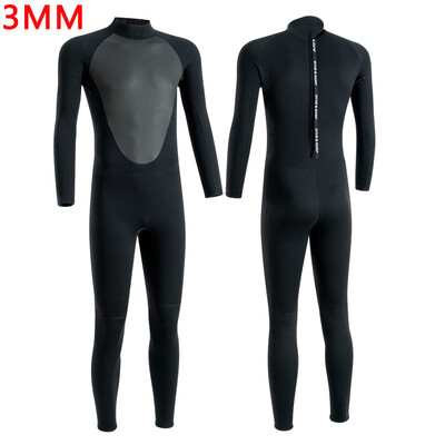 Costume de neopren 3MM Bărbați Neopren Scufundări Surfing Înot Costume complete Apă rece Menține cald Fermoar Sporturi acvatice Costum complet de scafandru