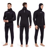 HOT 5MM SCR Neopren Costum Bărbați Topuri Pantaloni Costum de scufundări Echipament Pescuit subacvatic Pescuit sub apă Kitesurf Costum de baie Costum de baie