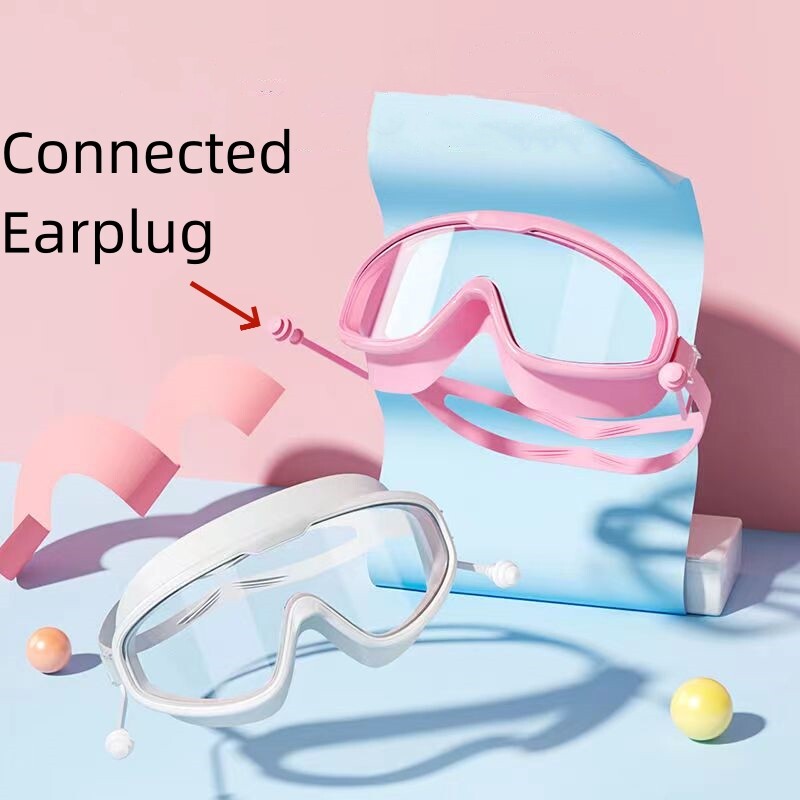 Ochelari de înot Ochelari de înot Cadru mare Ochelari de înot Cadru mare HD Vizualizare largă Anti-aburire Protecție UV Ochelari de înot pentru adulți Fără scurgeri