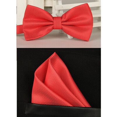 Masīva biznesa tauriņš vīriešiem Vintage oranža violeta melna dzeltena sudraba taurīte vīriešiem kāzām kabatas kvadrātveida kabatlakatiņu komplekts