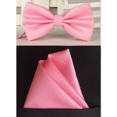 Masīva biznesa tauriņš vīriešiem Vintage oranža violeta melna dzeltena sudraba taurīte vīriešiem kāzām kabatas kvadrātveida kabatlakatiņu komplekts