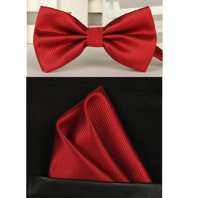 Masīva biznesa tauriņš vīriešiem Vintage oranža violeta melna dzeltena sudraba taurīte vīriešiem kāzām kabatas kvadrātveida kabatlakatiņu komplekts