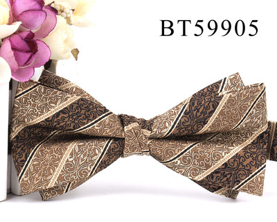 Papion nou de culoare maro Cămăși ocazionale Papion pentru bărbați, femei, papion, papion, cravate, pentru petrecere, nuntă, papion pentru cadouri de mire