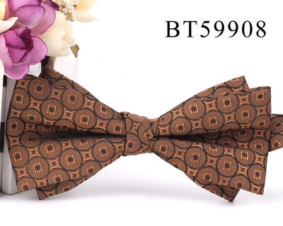 Papion nou de culoare maro Cămăși ocazionale Papion pentru bărbați, femei, papion, papion, cravate, pentru petrecere, nuntă, papion pentru cadouri de mire