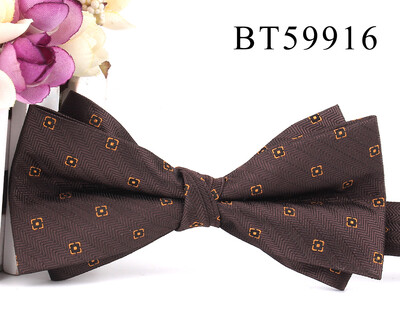 Papion nou de culoare maro Cămăși ocazionale Papion pentru bărbați, femei, papion, papion, cravate, pentru petrecere, nuntă, papion pentru cadouri de mire