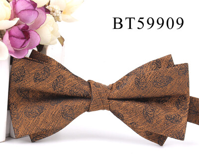 Papion nou de culoare maro Cămăși ocazionale Papion pentru bărbați, femei, papion, papion, cravate, pentru petrecere, nuntă, papion pentru cadouri de mire