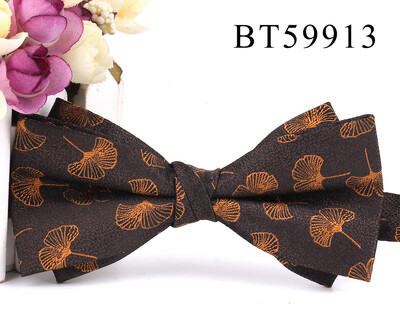 Papion nou de culoare maro Cămăși ocazionale Papion pentru bărbați, femei, papion, papion, cravate, pentru petrecere, nuntă, papion pentru cadouri de mire