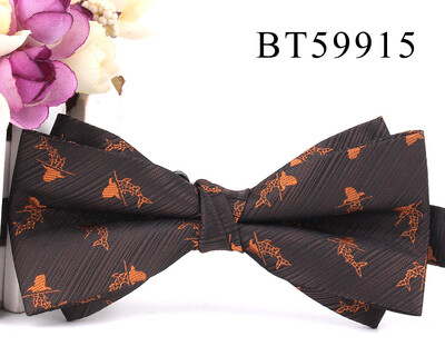 Papion nou de culoare maro Cămăși ocazionale Papion pentru bărbați, femei, papion, papion, cravate, pentru petrecere, nuntă, papion pentru cadouri de mire