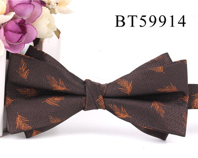 Papion nou de culoare maro Cămăși ocazionale Papion pentru bărbați, femei, papion, papion, cravate, pentru petrecere, nuntă, papion pentru cadouri de mire