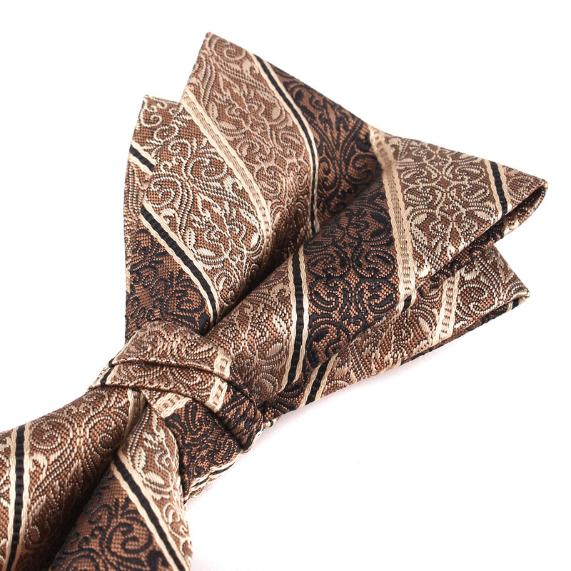 Papion nou de culoare maro Cămăși ocazionale Papion pentru bărbați, femei, papion, papion, cravate, pentru petrecere, nuntă, papion pentru cadouri de mire