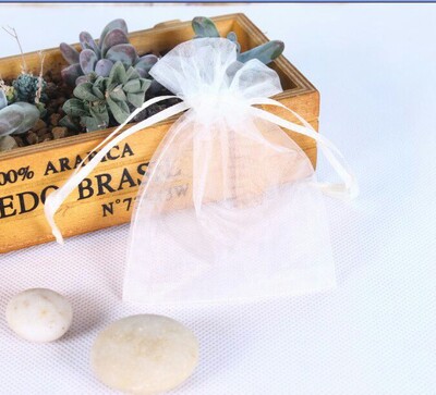 100 bucăți/pachet pungi de cadou din organza aurie, 4x6 inci, plasă de bomboane, cu șnur, pungi de favoruri, pungi de bijuterii pentru petrecerea de nuntă de Crăciun