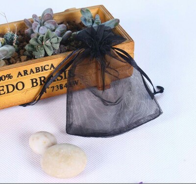 100 bucăți/pachet pungi de cadou din organza aurie, 4x6 inci, plasă de bomboane, cu șnur, pungi de favoruri, pungi de bijuterii pentru petrecerea de nuntă de Crăciun