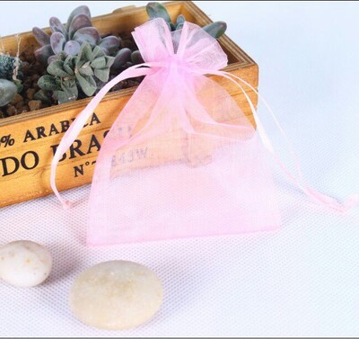 100 bucăți/pachet pungi de cadou din organza aurie, 4x6 inci, plasă de bomboane, cu șnur, pungi de favoruri, pungi de bijuterii pentru petrecerea de nuntă de Crăciun