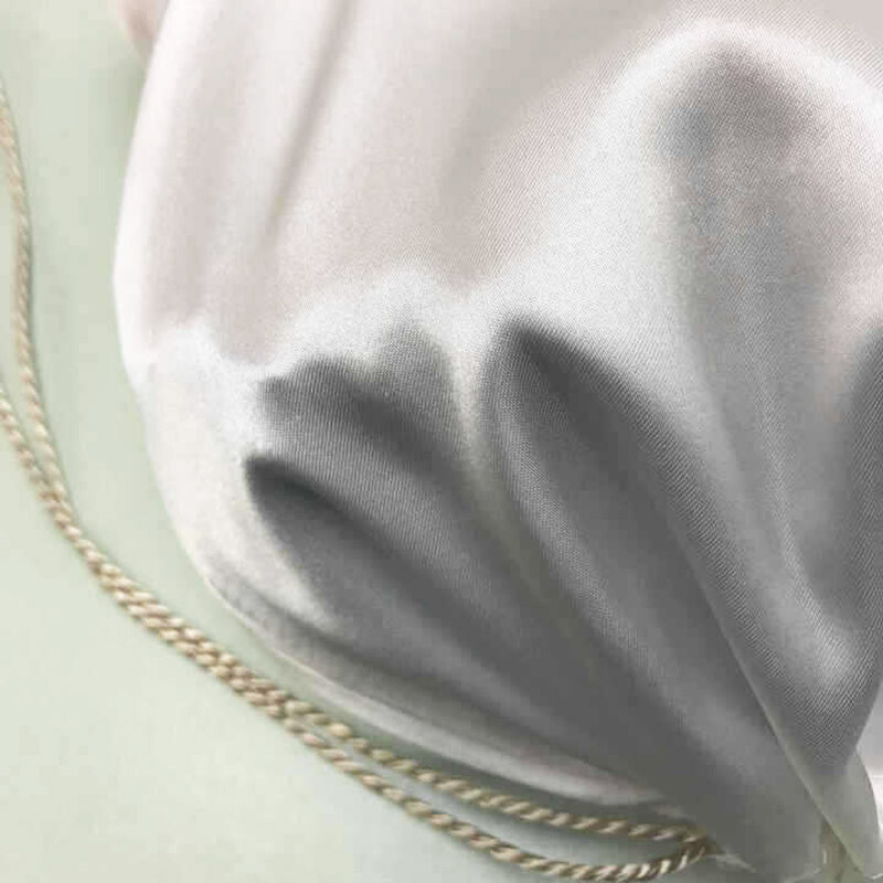 2024 la modă Faux Satin Slik argint solid pentru depozitare geantă de ambalare cu șnur, buzunar cu grinda, geantă anti-praf, geantă cu șnur, comerț cu ridicata
