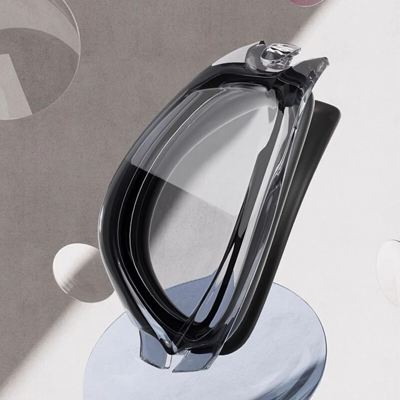 dopuri de urechi integrate ochelari de înot, câmp larg, colorați, pentru adulți, anti-aburire, lentile acoperite cu anti-UV, șapcă de înot, ochelari de piscină