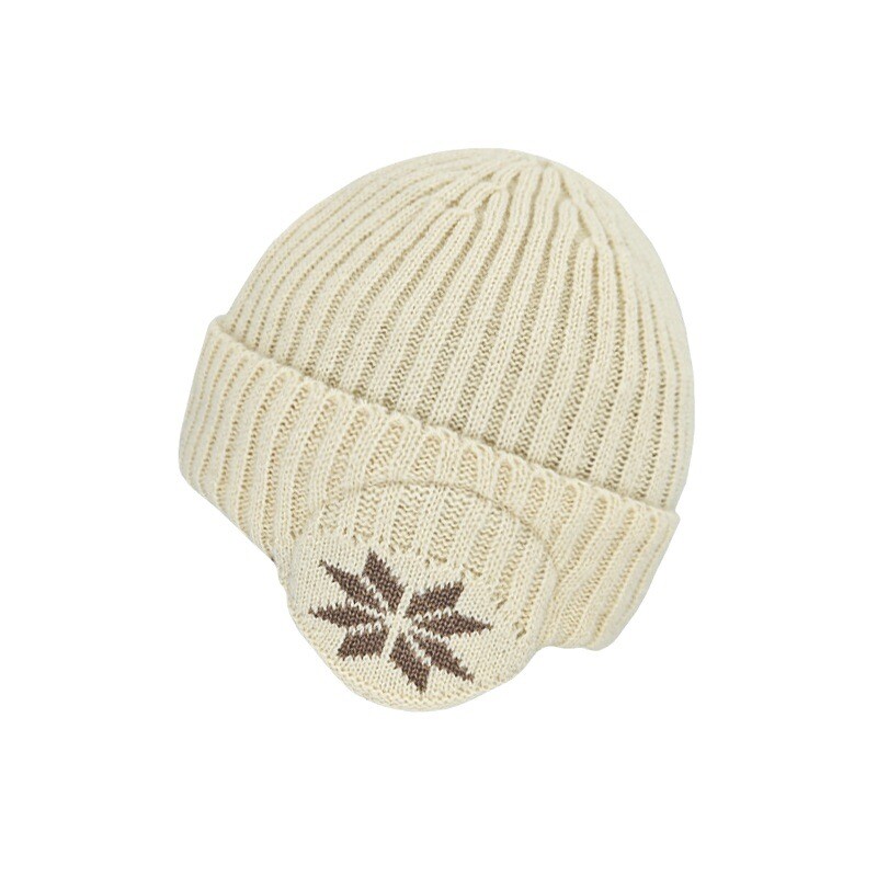 Pălărie pentru bărbați, iarnă, tricotată în aer liber, cu pluș și îngroșat, pentru ciclism de iarnă, căldură în aer liber și pălărie de lână cu protecție pentru urechi