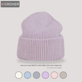 VISROVER 9 Culori, Unisex, Culoare Solidă, Pălărie De Iarnă, Pălărie De Iarnă Pentru Femeie, Bonnet Acrilic Femeie Toamnă Călduță