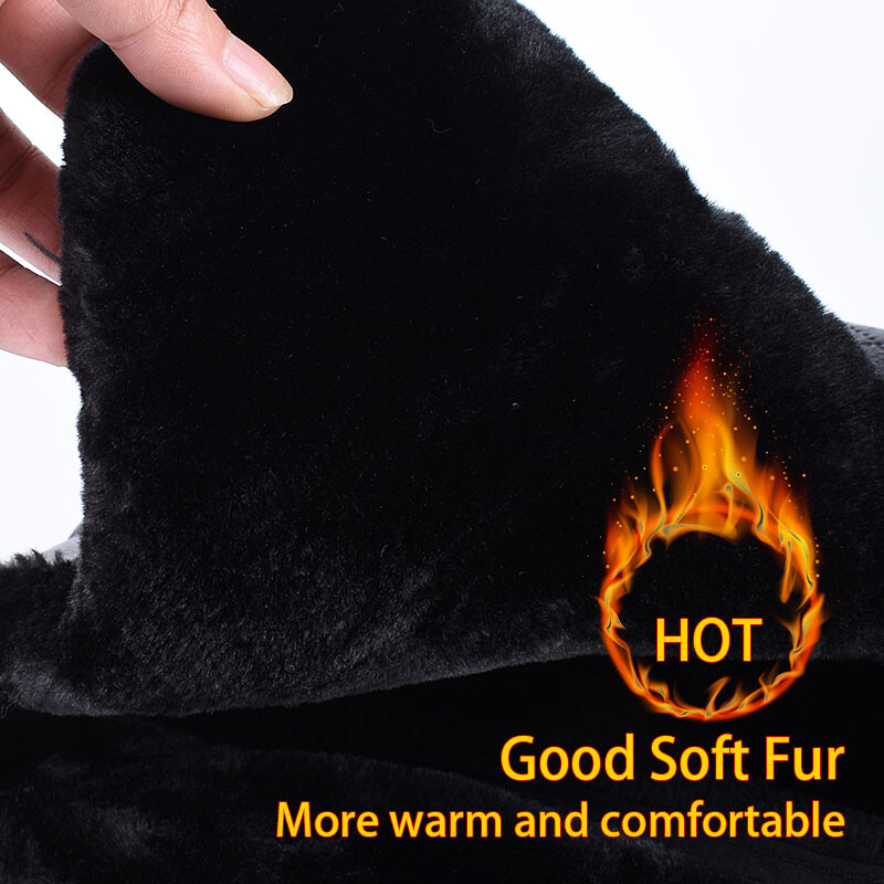 Căciulă pentru urechi Căciulă de iarnă Bărbat 2024 Toamnă Neagră Șapci din piele PU Călduță Ushanka Rusă Bomber de blană artificială Căciuli de aviator Trapper Bărbați