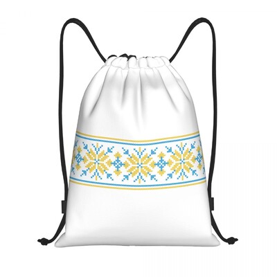 Pielāgota ukraiņu tradicionāla izšūšana aukliņu mugursoma Sporta sporta soma sievietēm vīriešiem Vyshyvanka iepirkšanās maiss