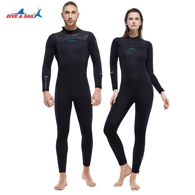 Femei Bărbați Costume de neopren de 5 mm Costum de scufundări pentru tot corpul Snorkeling Surfing Înot cu mânecă lungă Păstrați apa caldă