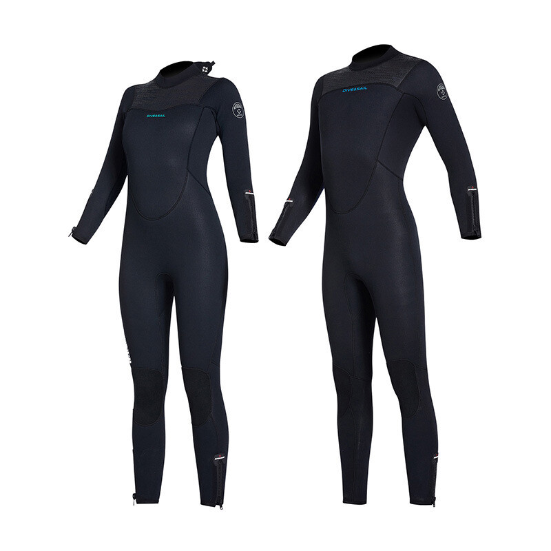 Femei Bărbați Costume de neopren de 5 mm Costum de scufundări pentru tot corpul Snorkeling Surfing Înot cu mânecă lungă Păstrați apa caldă