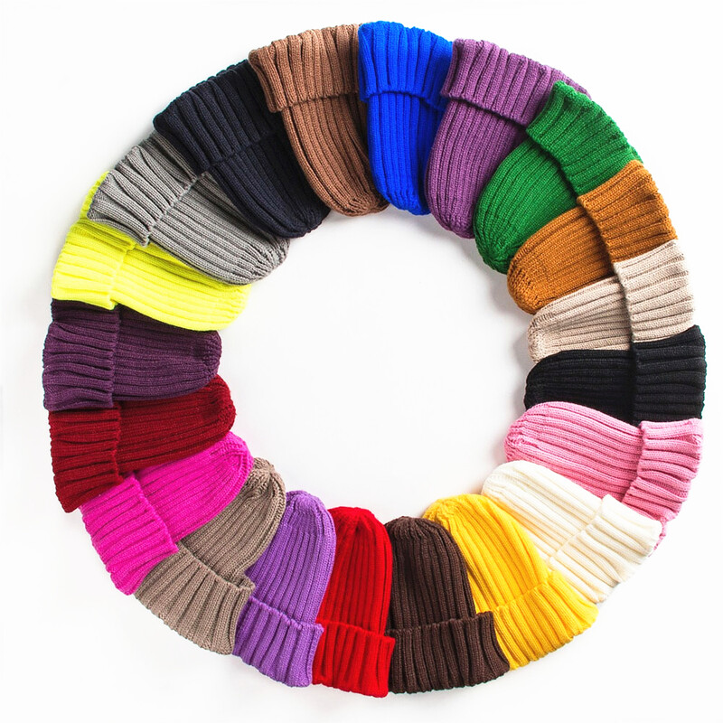 Trikotāžas viengabalainas malas krokas, krāsas vilnas vīriešu un sieviešu ausu aizsargi, silti pieguļoši kapuci rudens un ziemas cepures tendence