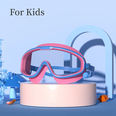 Liela rāmja peldbrilles Pieaugušajiem ar ausu aizbāžņiem Peldēšanas brilles Vīriešu Sieviešu Profesionālās HD Aizsvīšanas aizsargbrilles Silikona brilles